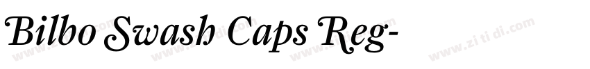 Bilbo Swash Caps Reg字体转换